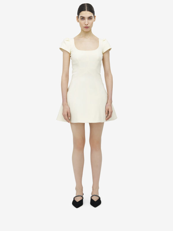 ALEXANDER MCQUEEN - Wool Silk Mini Dress - Item 841216QJAAA4100